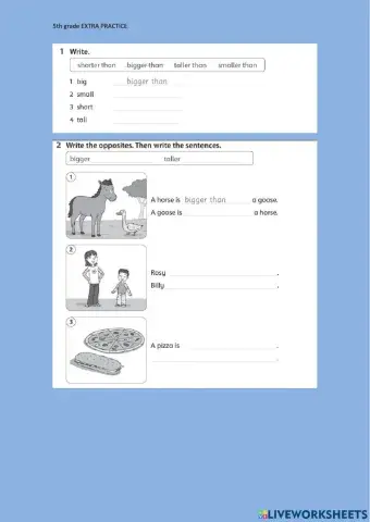 Comparison of adjectives