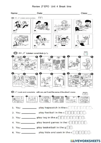 2º EPO Unit 4 Break time