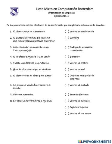 Departamento de Ventas