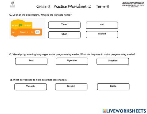 Pratice Worksheet-2