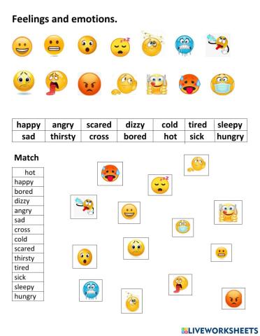 Emotions and feelings. Questins.