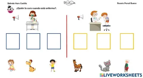 Clasifica: medico - veterinario