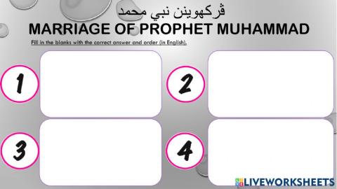 Perkahwinan Nabi Muhammad (Marriage of Prophet Muhammad)