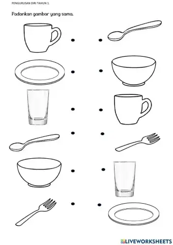 Padankan alatan makan dan minum