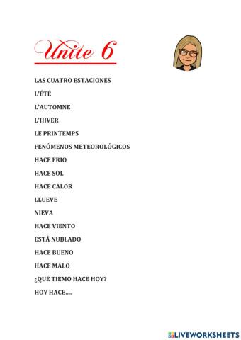 Saisons et PHÉNOMÈNES MÉTÉOROLOGIQUES