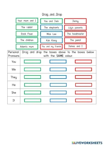 Personal Pronouns