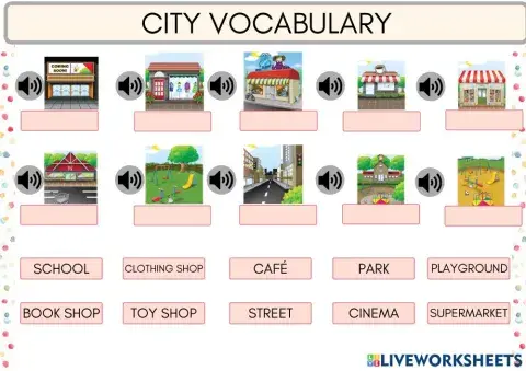 CITY Vocabulary