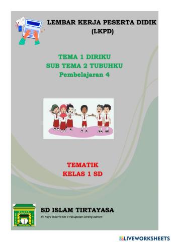 LKPD tematik kelas 1