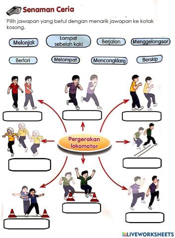 Senaman Ceria: Pergerakan Lokomotor