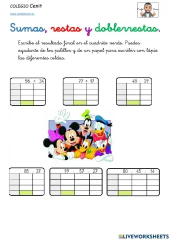 Sumas, restas y doblerrestas