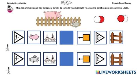 Conceptos básicos: delante-detrás