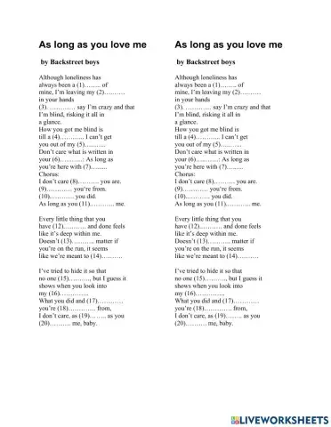 Listening song lyrics