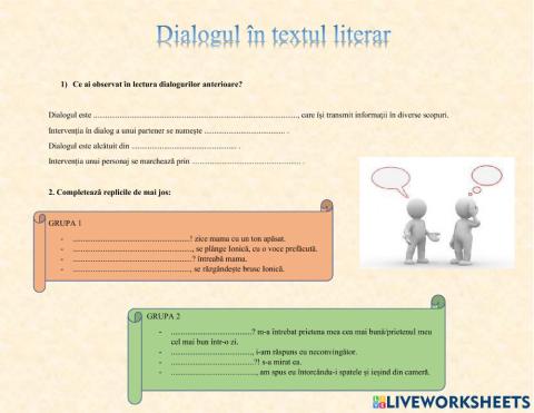 Dialogul în textul literar