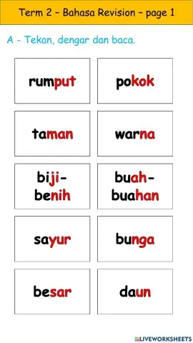 P3 - Term 2 - Bahasa Revision