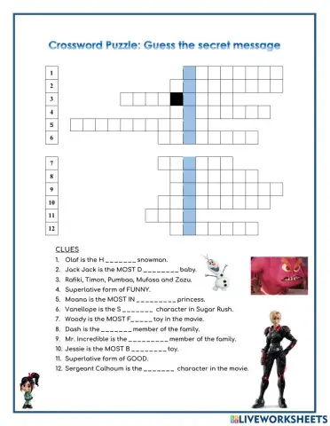 Superlatives Crossword
