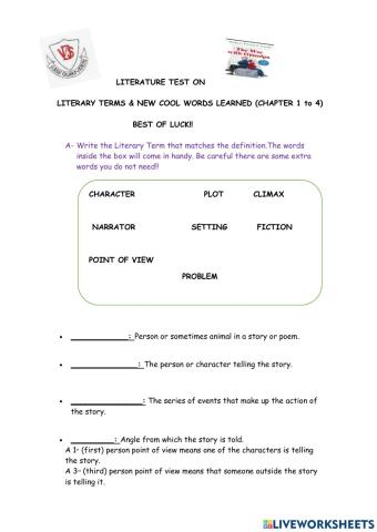 The War with Grandpa-chapters 1 to 4 TEST