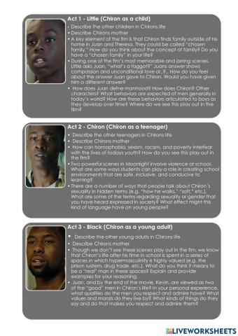 Moonlight three syages