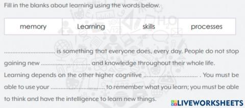 Gr. 11 Higher Cognitive Process