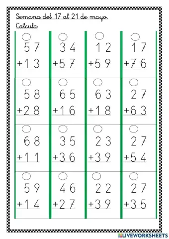 Semana del 17 al 21 de mayo de 2021