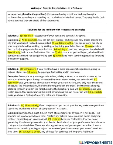 Transition Words Essay