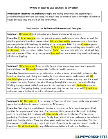 Transition Words Essay