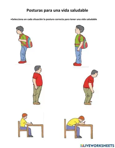 Posturas para una vida saludable