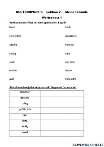 Deutschprofis A2.1 Meine Freunde