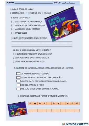 Fogo no céu- interpretação