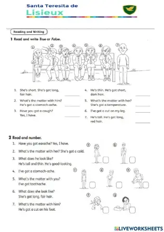 What's the matter with....? what does he-she look like?