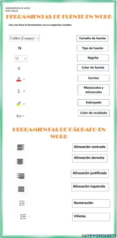 Herramientas de word