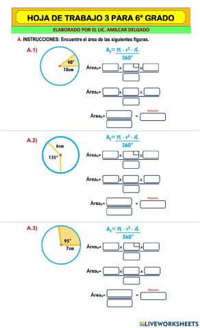 Área del Sector Circulat