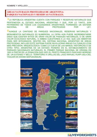 Áreas protegidas de argentina