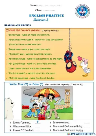 Review 4 - Grade 3 - 2nd Semester