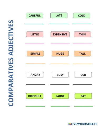Comparatives Adjectives