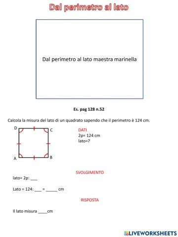 Geometria dal perimetro al lato