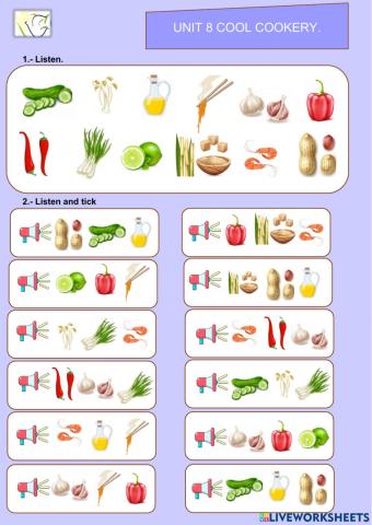 Unit 8 cool cookery Vocabulary I