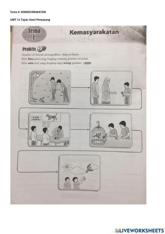 Tema 4: KEMASYARAKATAN  UNIT 11 Tajuk: Kami Penyayang