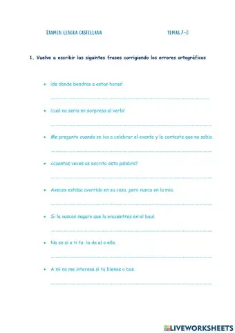 Verbos, palabras derivadas, adverbios, acentuación interrogativos y exclamativos