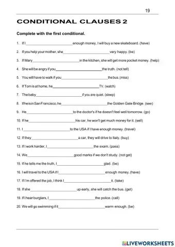 Conditional clauses 2