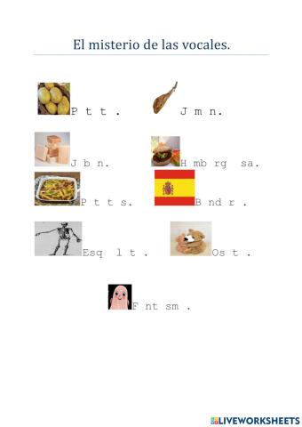 Las vocales.