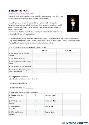 Unit 8. What's the time?