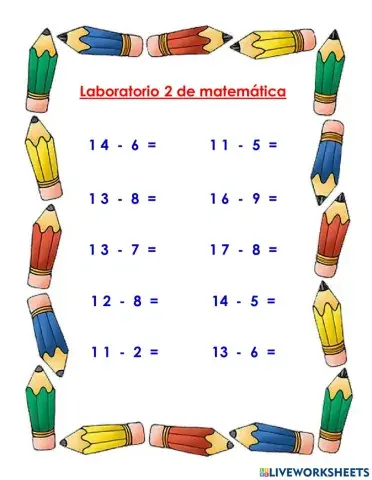 Restas horizontales hasta 20