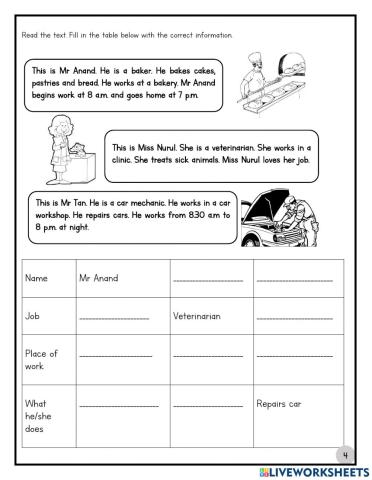 Reading comprehension 2