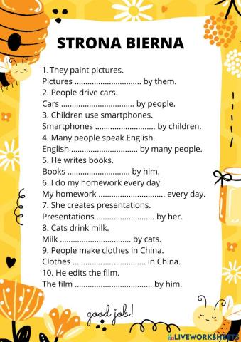 Passive voice strona bierna