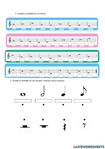 Notas musicales y figuras