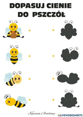 połącz pszczoły