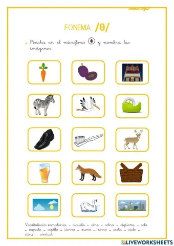 Articulación fonema  z.