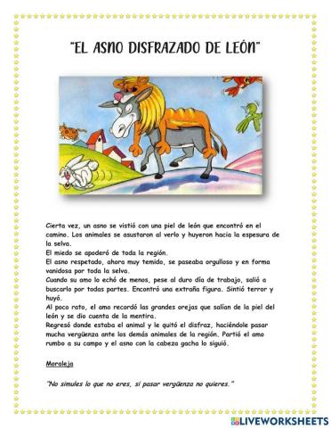 El asno con piel de león
