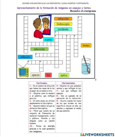 Luz, reflexión  y refracción