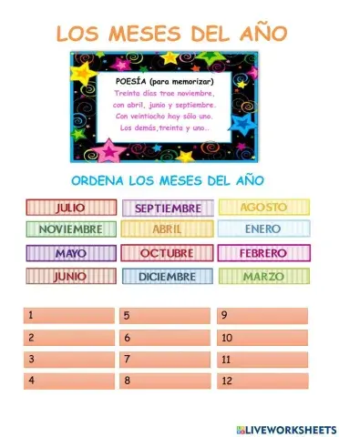 Meses del año